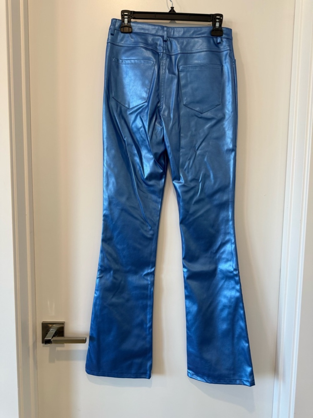 NWT Super Down Blue Faux Leather Pants - Picture 4 of 6